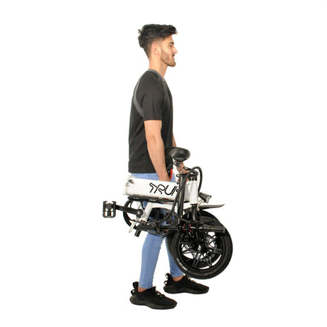 Truk GT14 Folding EBike - White - Cycle Souq