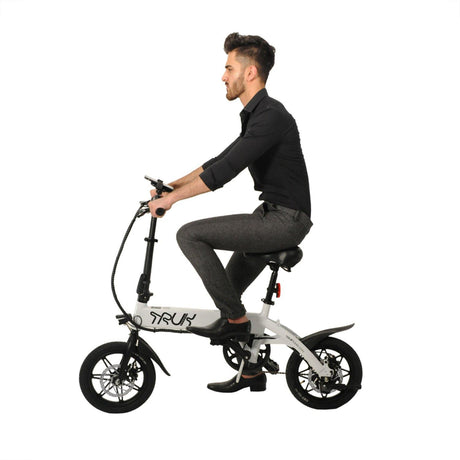 Truk GT14 Folding EBike - White - Cycle Souq