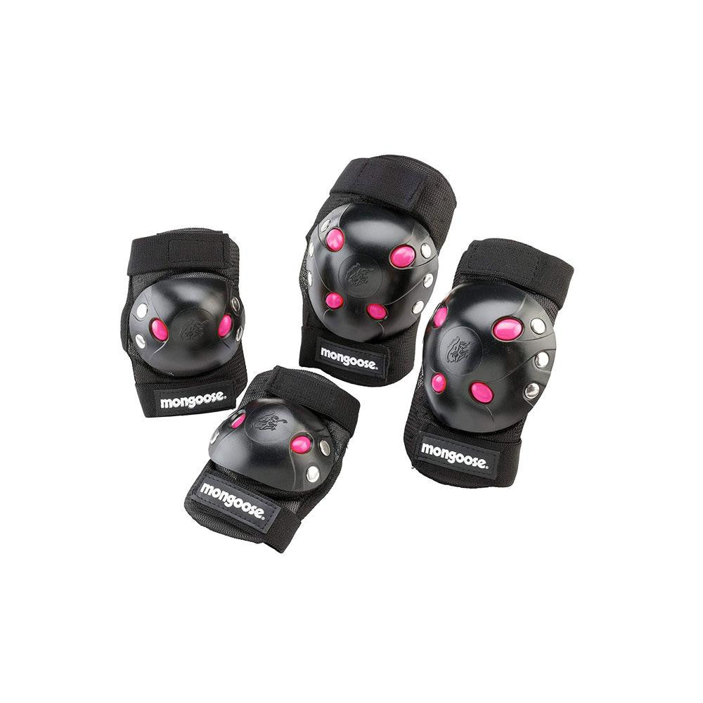 Mongoose - Girls BMX Bike Gel Knee and Elbow Pad Set - Cyclesouq.com
