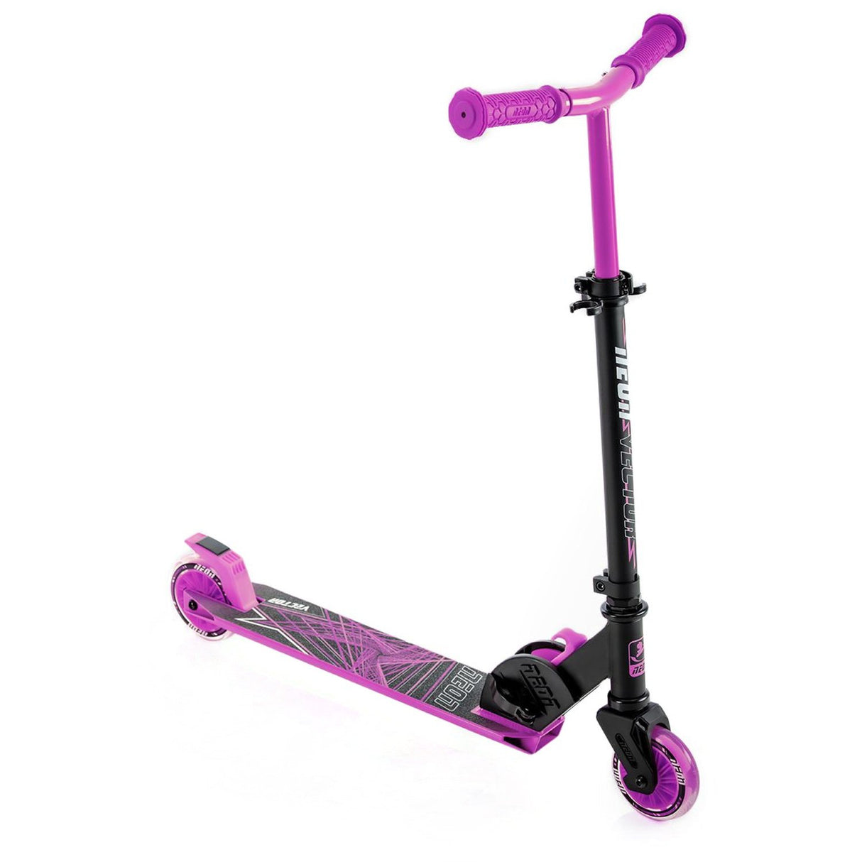 Neon Vector LED Light-up Lightweight Kids Scooter