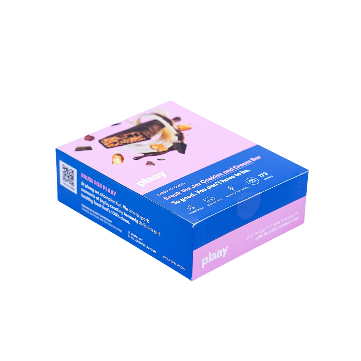 Plaay Cookies & Cream Bar (12 x 35g)