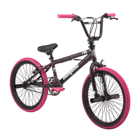 Mongoose 20" FSG BMX Bike - Black / Pink - Cyclesouq.com