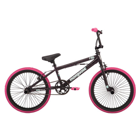 Mongoose 20" FSG BMX Bike - Black / Pink - Cyclesouq.com