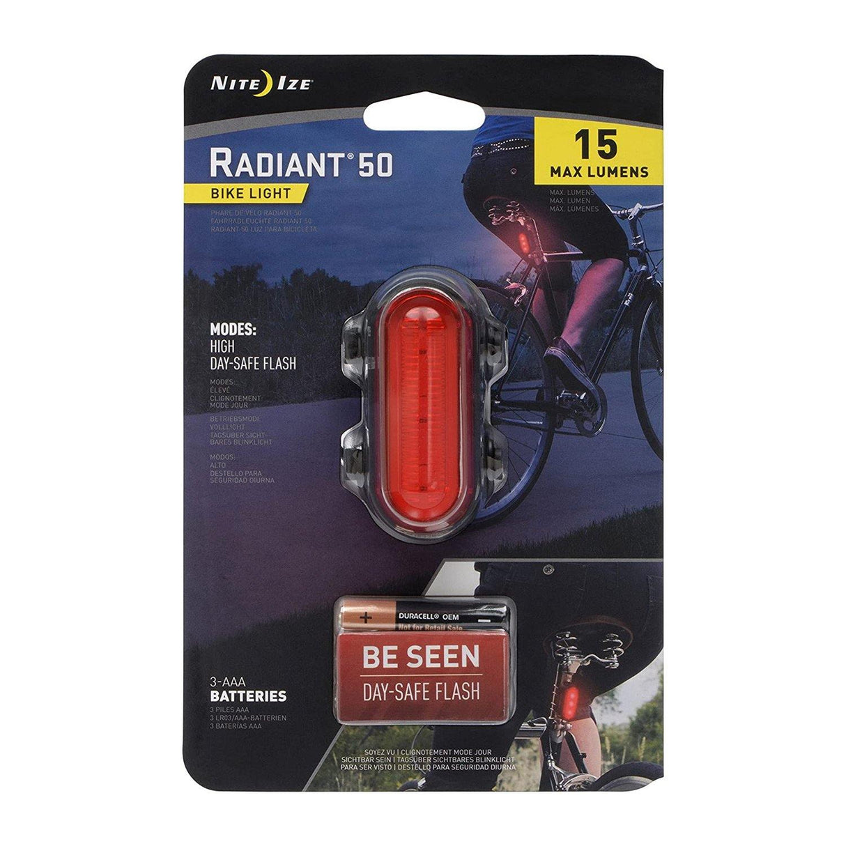 Nite Ize  Radiant® 50 Bike Light - Red - Cycle Souq