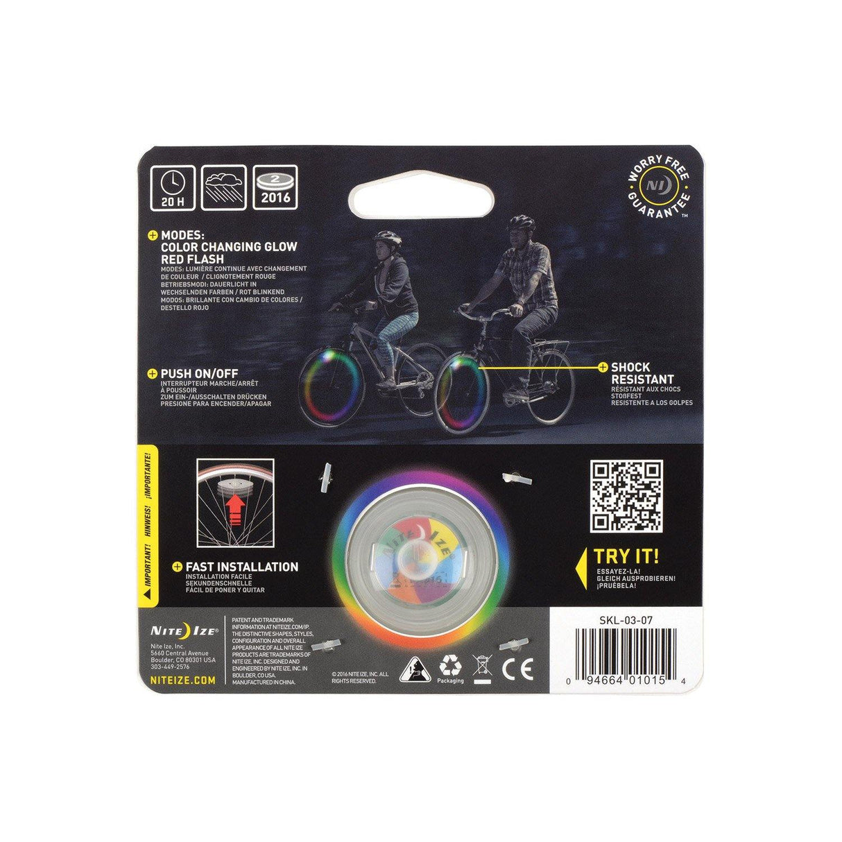 Nite Ize SpokeLit® LED Wheel Light - Disc-O - Cycle Souq
