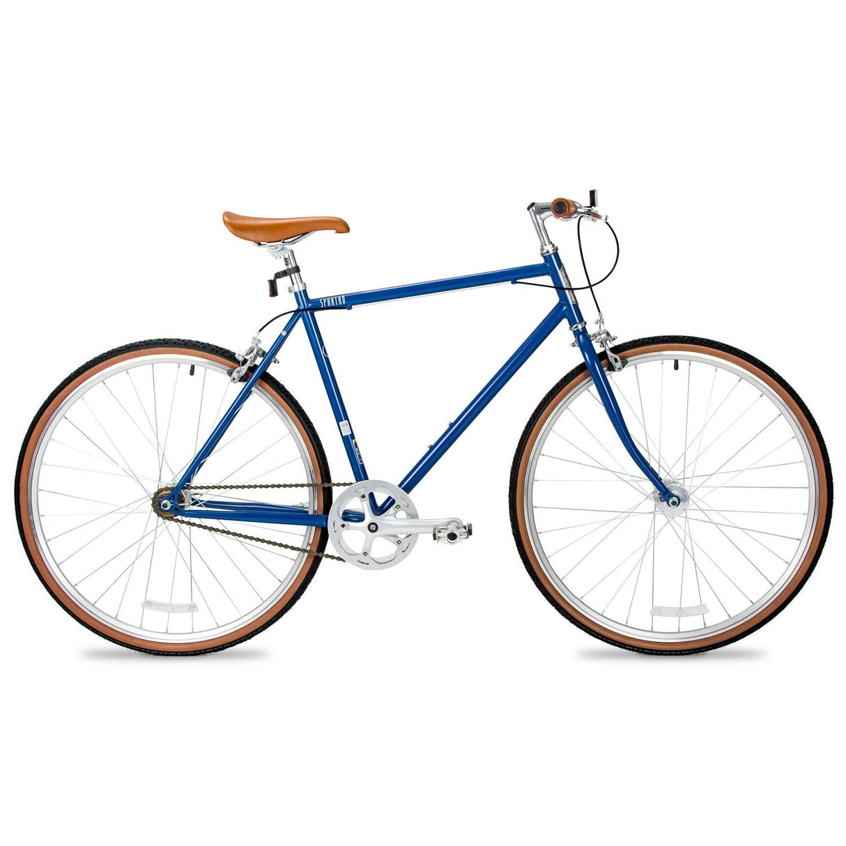 Spartan 700c Platinum Fixie Bicycle (Single-Speed)