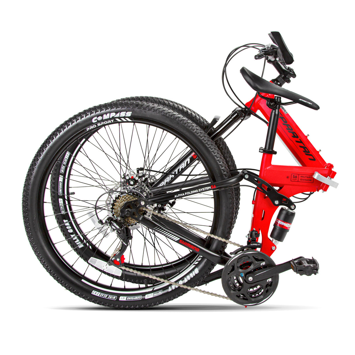 Spartan 26” Alpha Dual Suspension Folding MTB Bike (AS-IS)