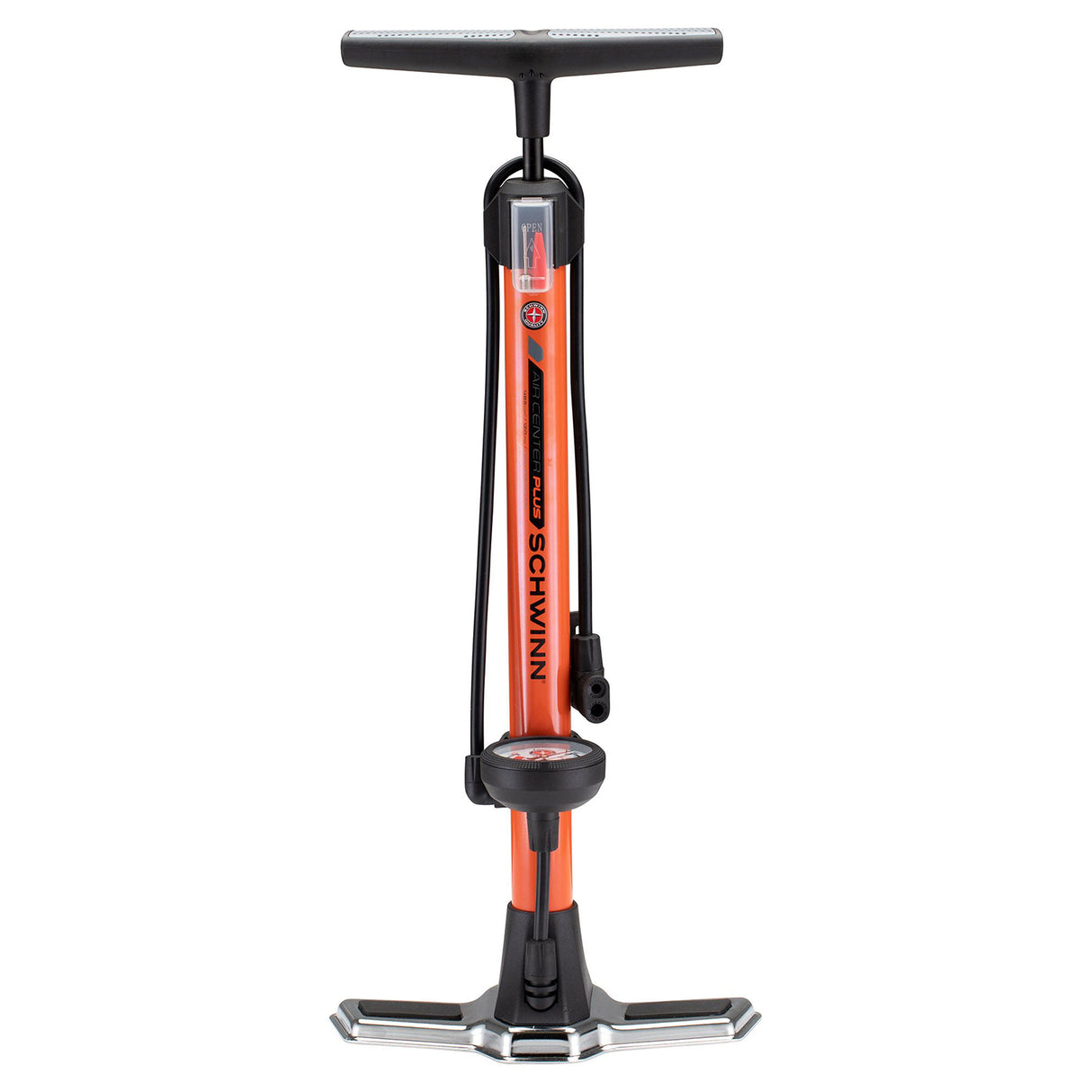 Schwinn Air Center Plus Floor Pump Orange