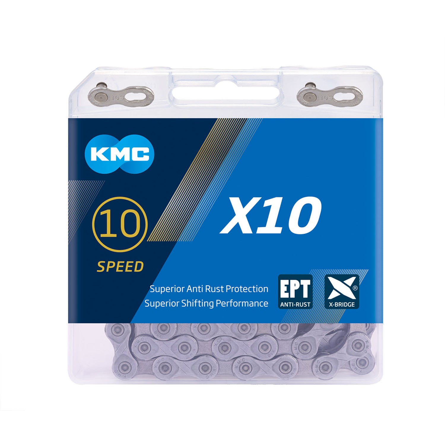KMC X10EPT 10 Speed Chain Silver