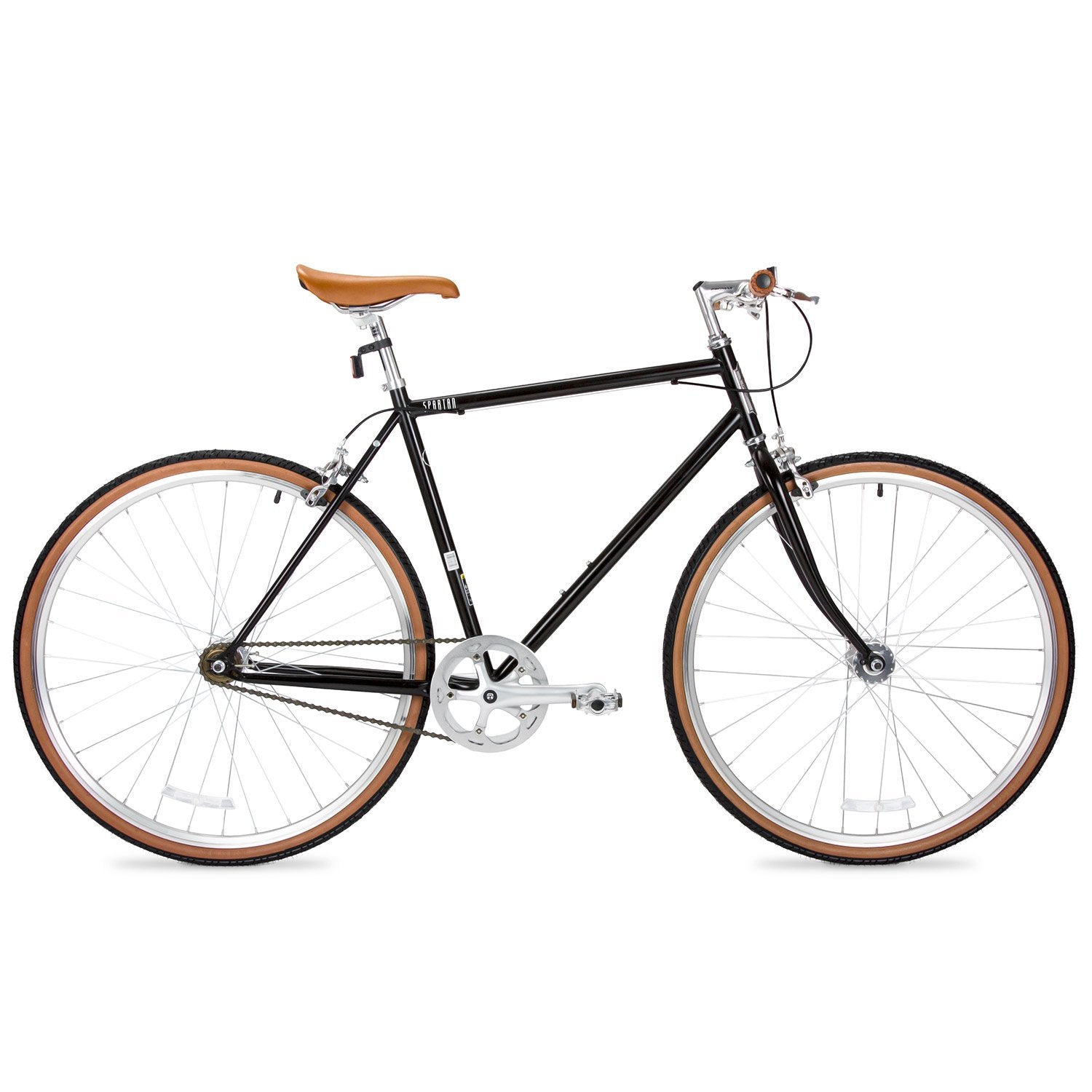Spartan 700c Platinum Fixie Bicycle (Single-Speed)