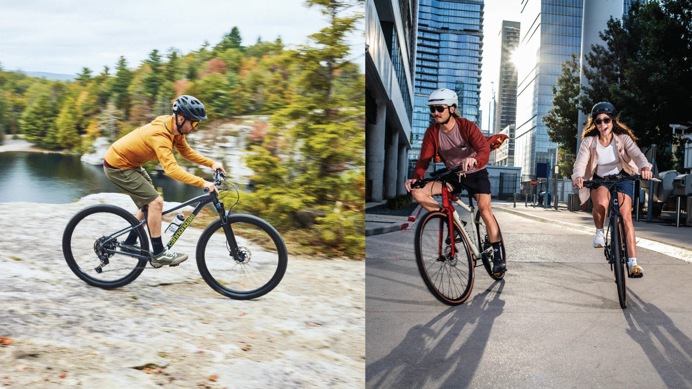Mountain bike and hybrid bike compared for riding in Dubai