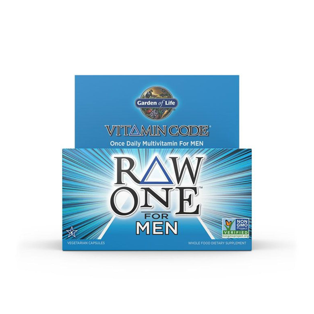 Garden of Life Vitamin Code Raw One for Men Multivitamin 75 Capsules