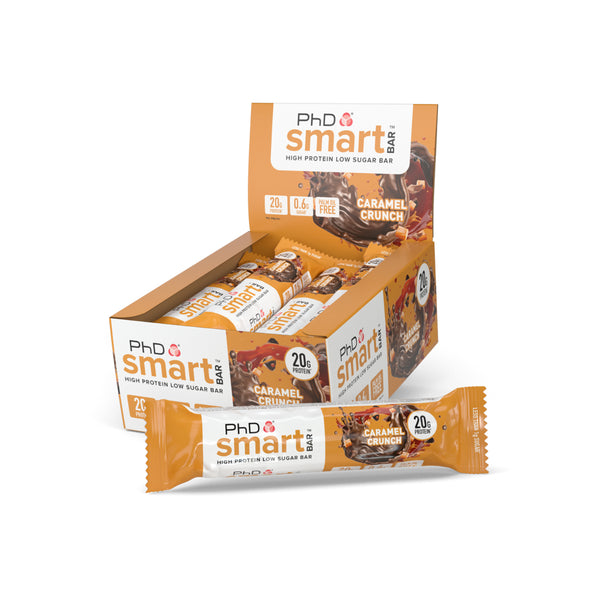 PhD Smart Protein Bar - Caramel Crunch 12 x 64g