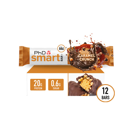 PhD Smart Protein Bar - Caramel Crunch (12 x 64g)