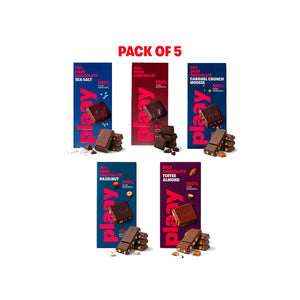 Plaay New Chocolate Slabs (5 x 80g)