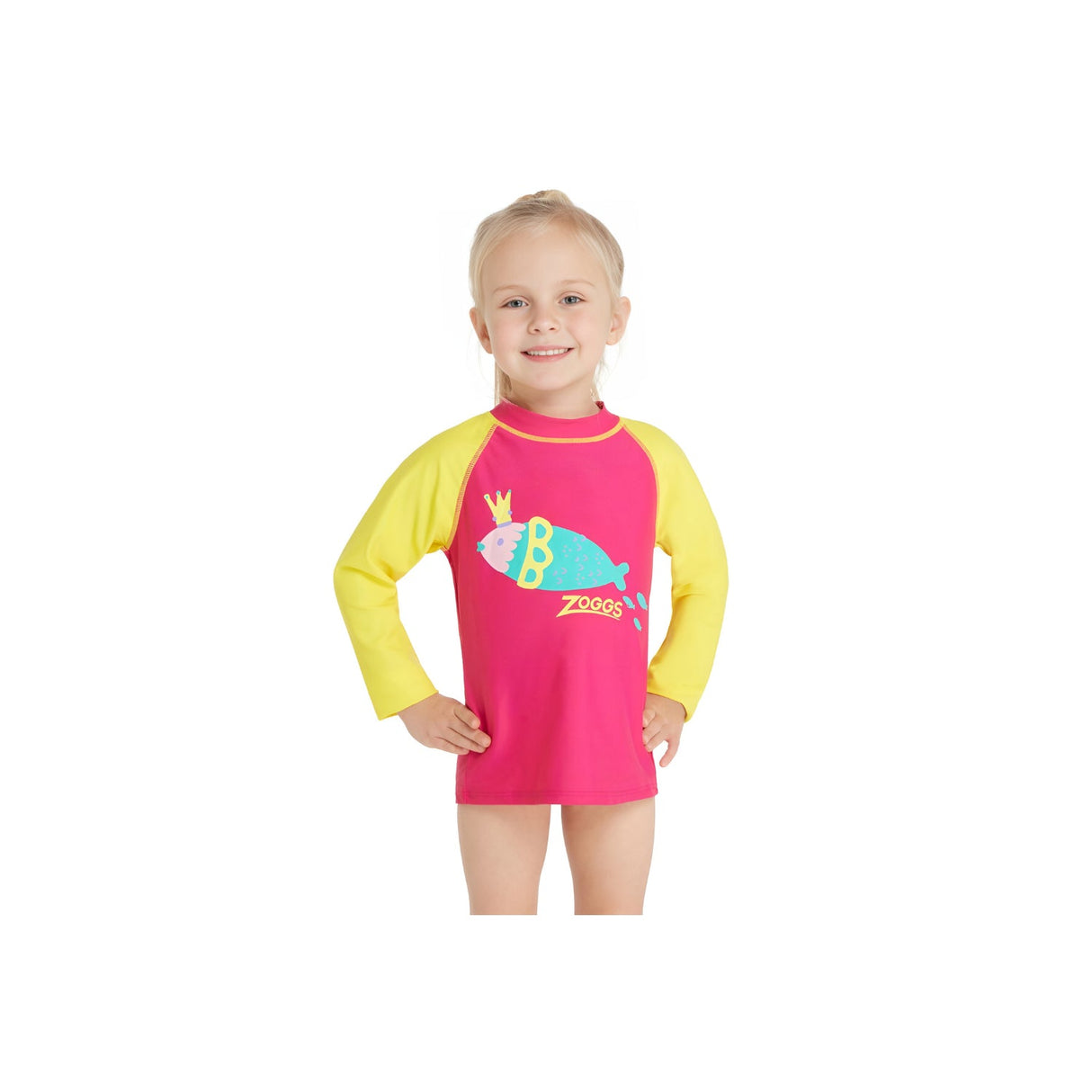 Zoggs Girls Sea Queen Long Sleeve Sun Top