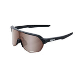 100% S2 Eyewear Soft Tact Black Hiper Crimson Silver Mirror Lens