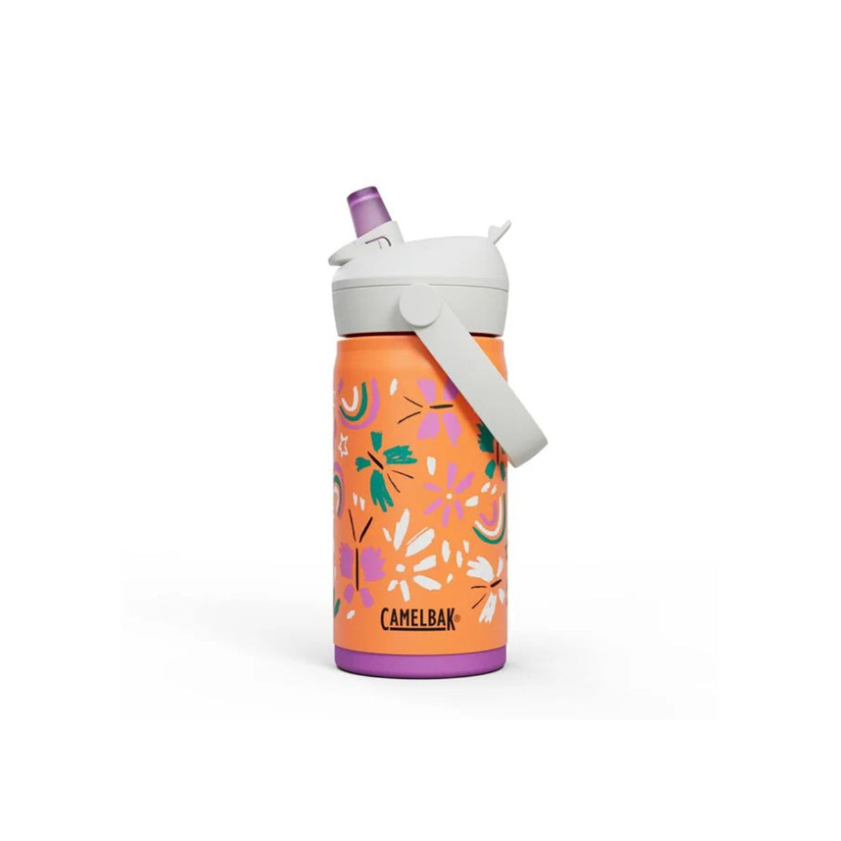Camelbak Thrive Flip Straw Kids Bottle Insulated Stainless-Steel Butterfly Rainbow 355ml