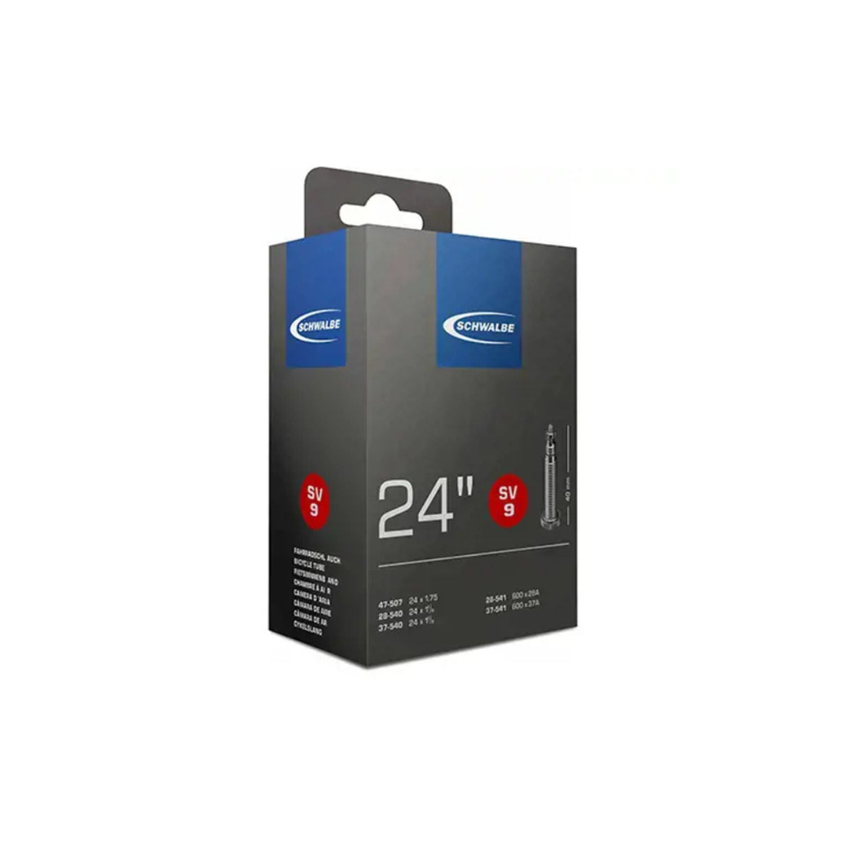 Schwalbe SV9 24" Inner Tube 28/47-507/541 40mm Presta Valve