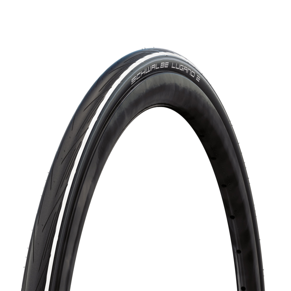 Schwalbe Lugano II 28" 700c Road Tire 25/622 (28×1.00) K‑Guard Wire Bead