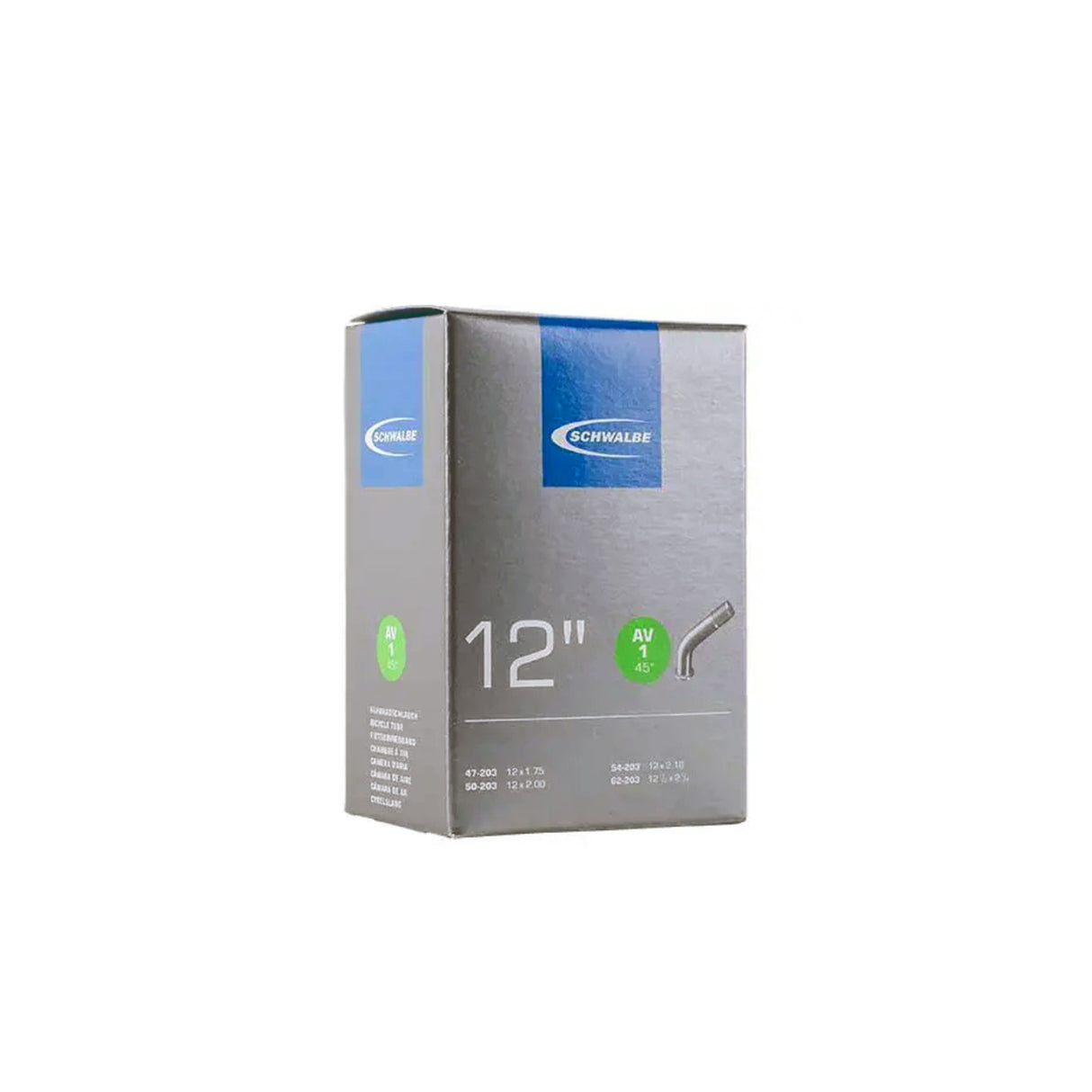 Schwalbe AV1 12" Inner Tube 47/62-203 45° Schrader Valve