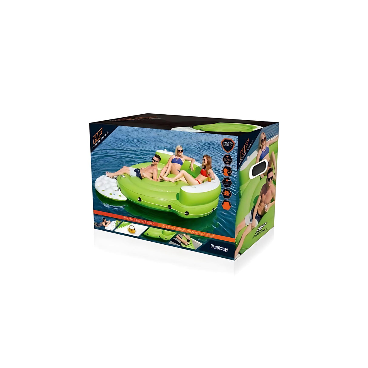 Bestway Hydro-Force Kick Back 5-person Inflatable Island