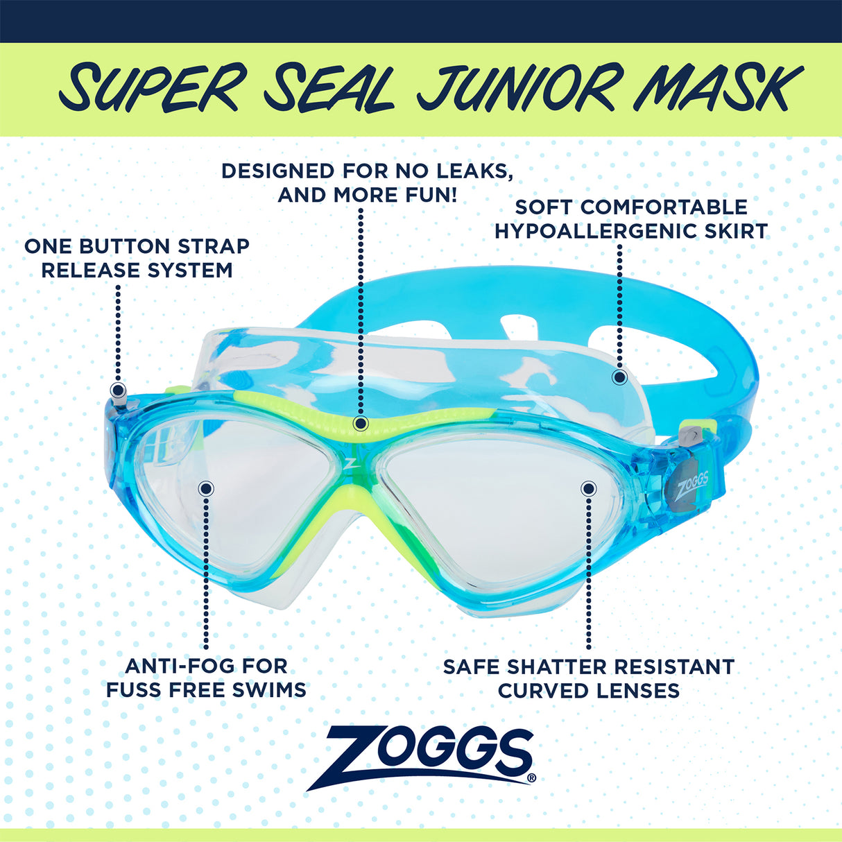 Zoggs Super Seal Junior Mask