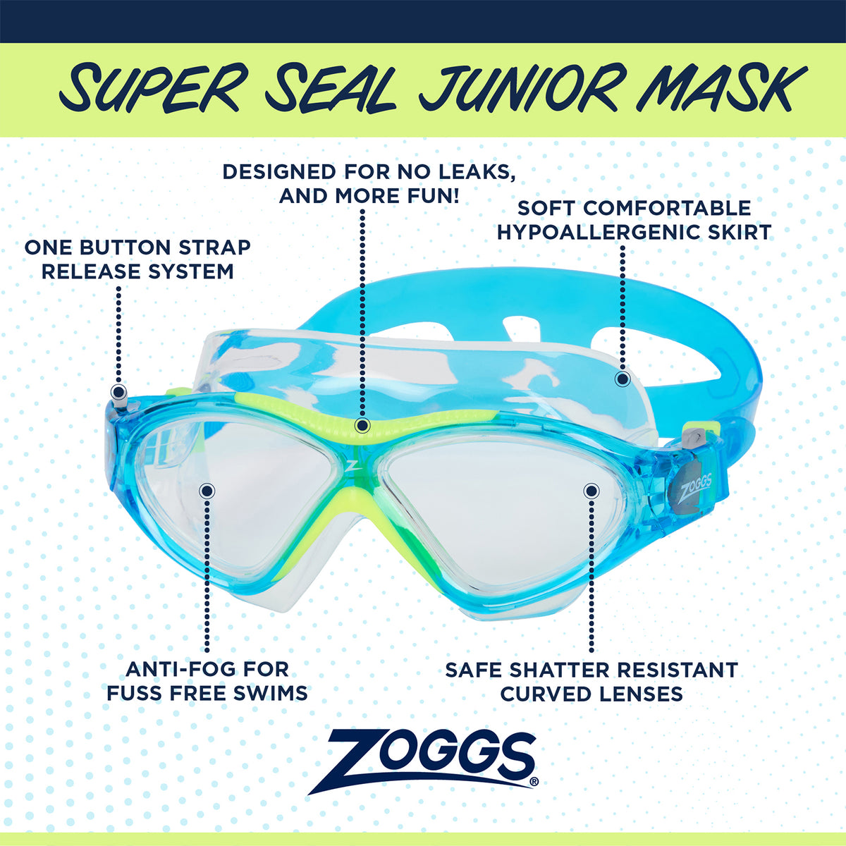 Zoggs Super Seal Junior Mask