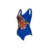 Zoggs Elegance Front Crossover V Back Swimsuit