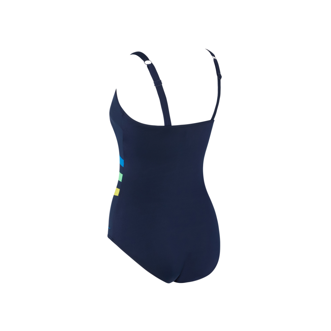 Zoggs Sea Frond Wrap Panel Classic Back Swimsuit
