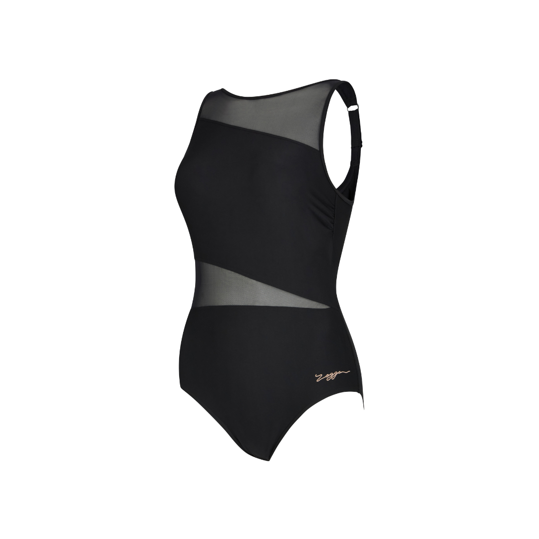 Zoggs Rustique Mesh V Back Swimsuit