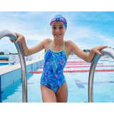 Zoggs Sea Space Yaroomba Floral Swimsuit w/ Removable Cups