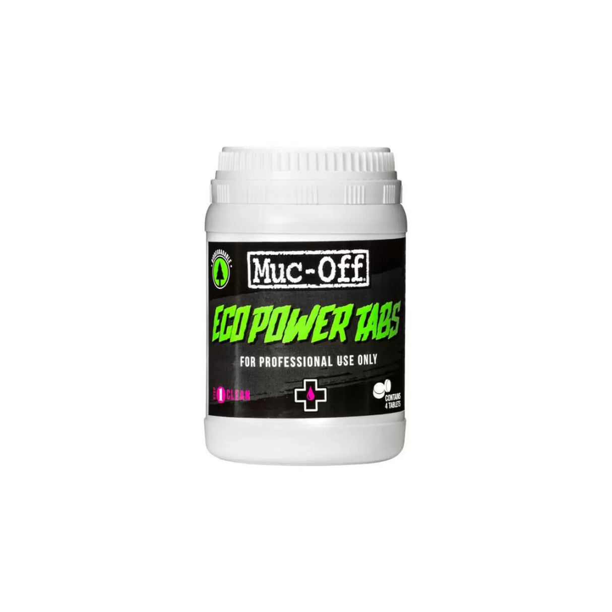 MUC‑OFF Eco Power Tabs Cleaning Tablets (1 Tube 4 Tabs)