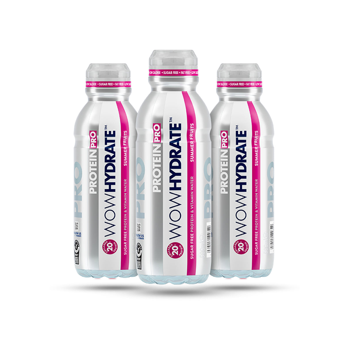 WOWHydrate Protein PRO Water - Summer Fruits (12 x 500ml)