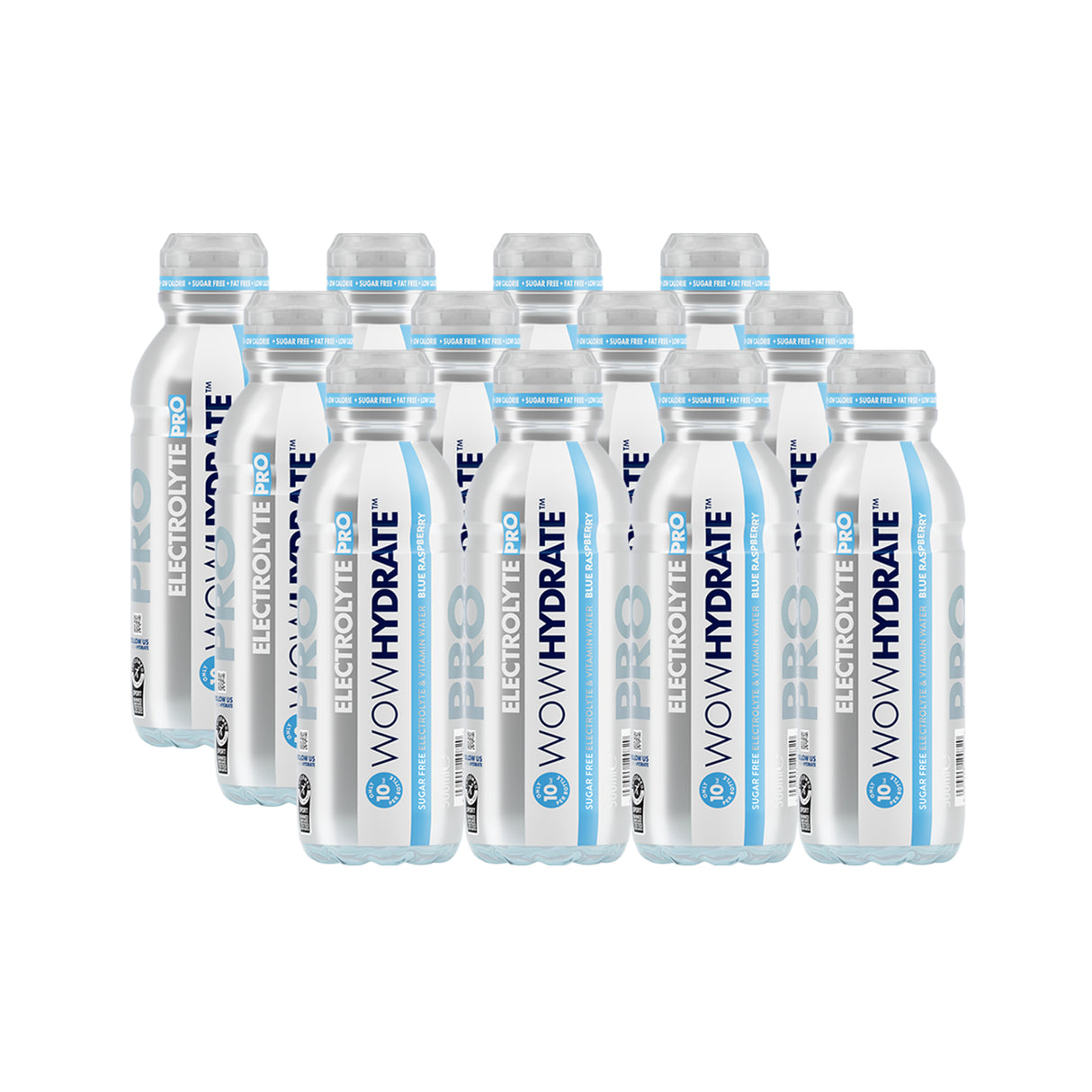 WOWHydrate Electrolyte Pro - Blue Raspberry (12 x 500ml)