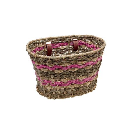Electra Woven Palm Frond Natural Basket