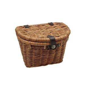 Electra Woven Rattan Basket with Lid
