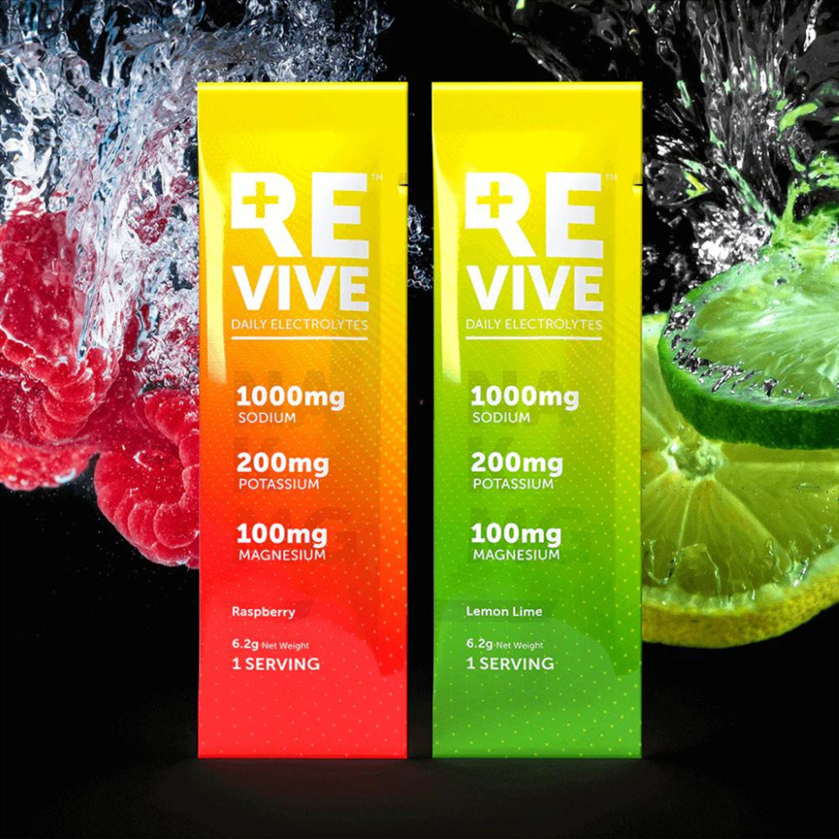 Revive Daily Electrolytes Raspberry & Lime Lemon (30 x 6.2g)