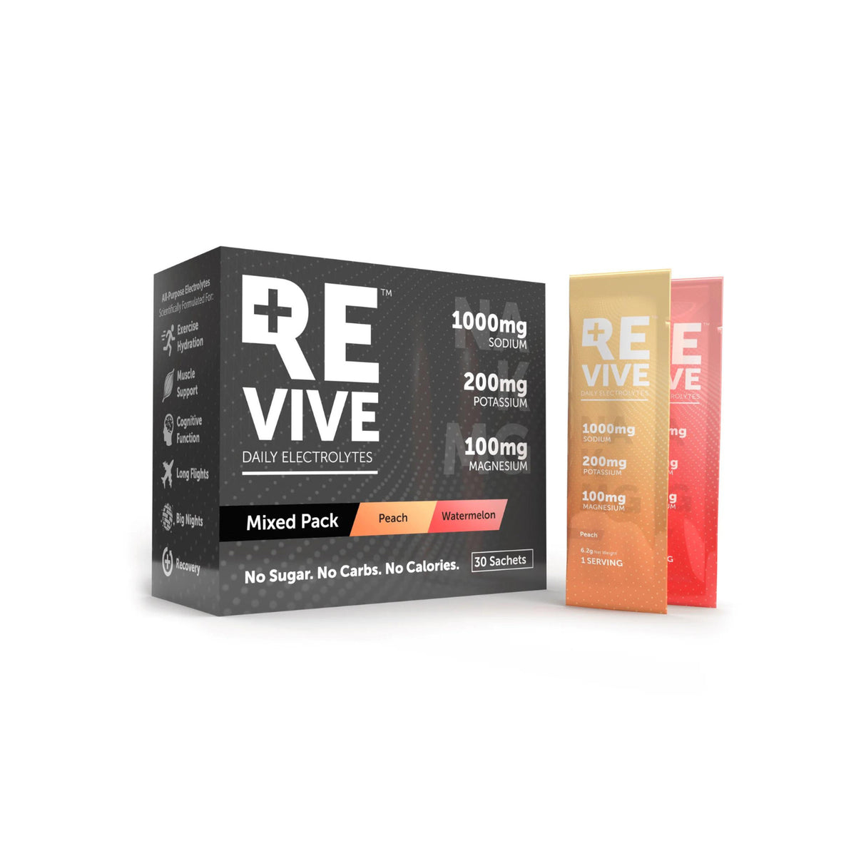 Revive Daily Electrolytes Mixed Peach & Watermelon (30 x 6.2g)