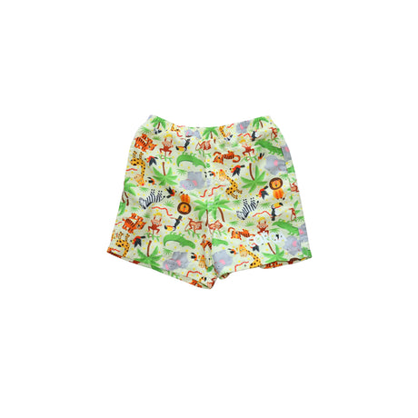 COEGA Kids Swim Short Green Jungle Animals