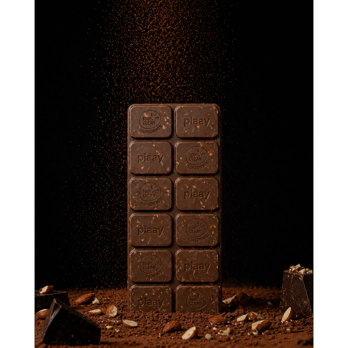 Plaay Milk Chocolate Toffee Almond Slab (6 x 35g)