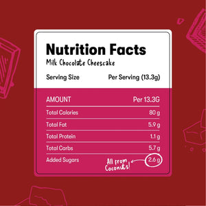 Plaay Milk Chocolate Cheese Cake Slab (6 x 80g)