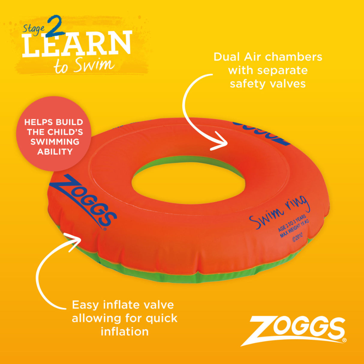 Zoggs Inflatable Swim Ring