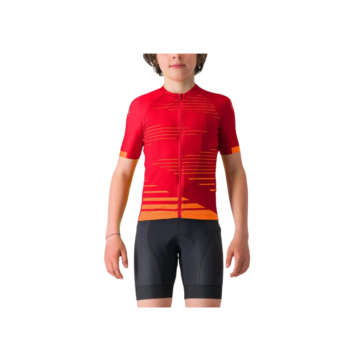 Castelli Aero Kid Jersey Rich Red Orange