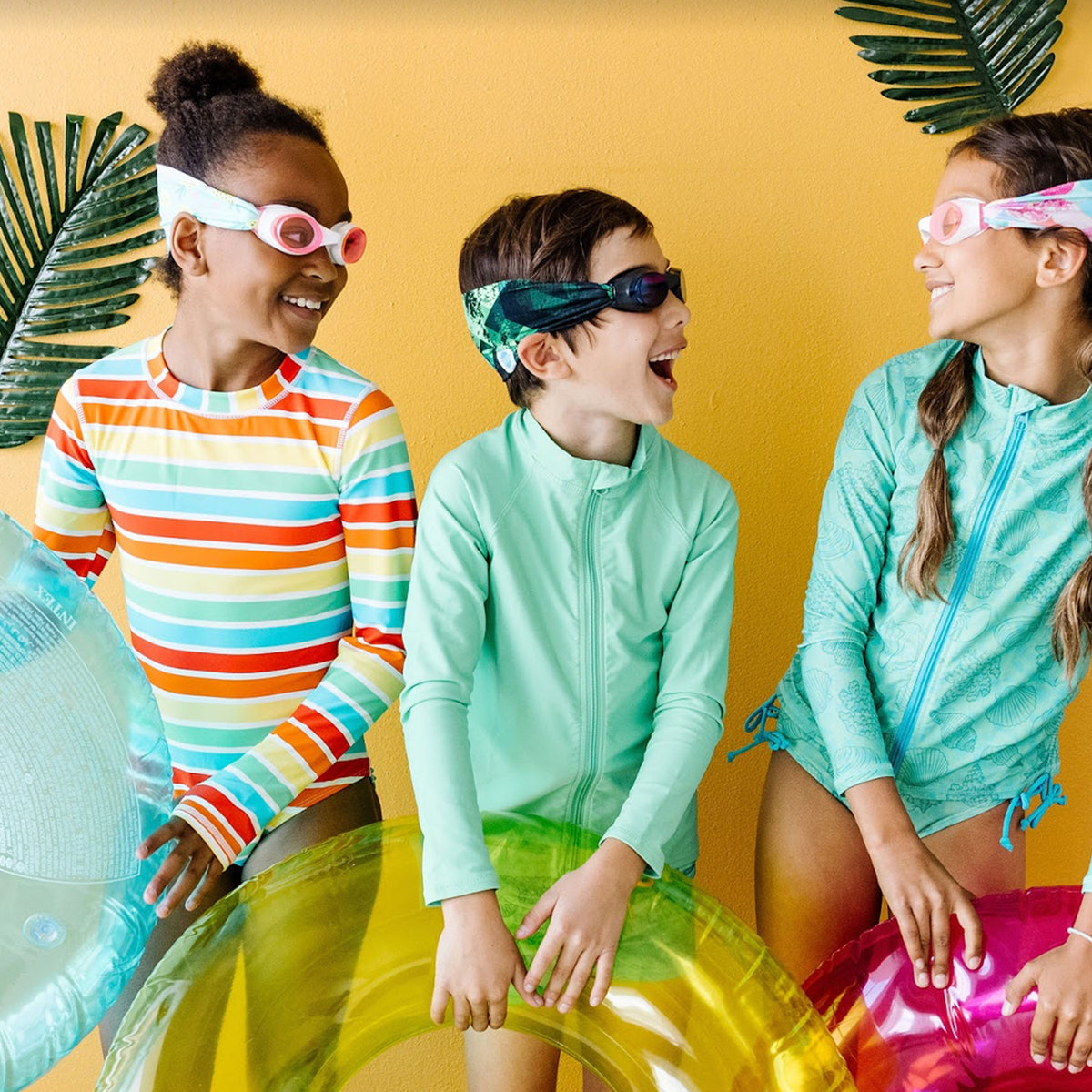 Splash Green Fusion Kids Swim Goggles