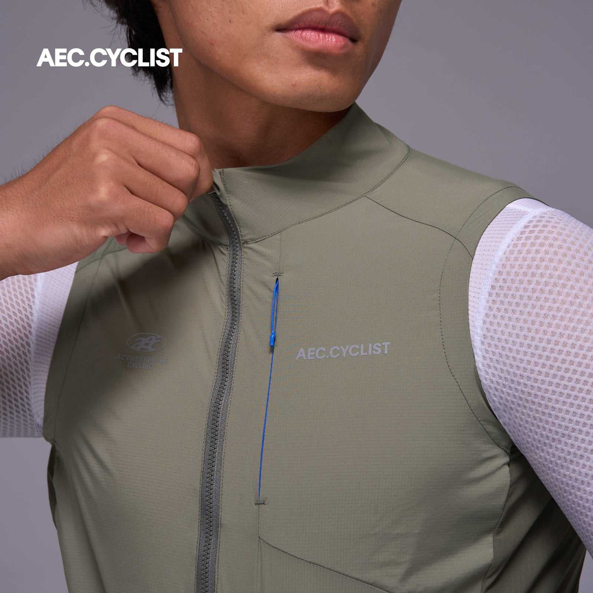 AEC Cyclist Men's Winter Hill Lightweight Cycling Wind Gilet