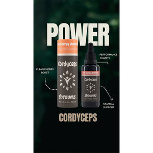 Shroums Cordyceps Mushroom Extract – Alcohol Free 50ml