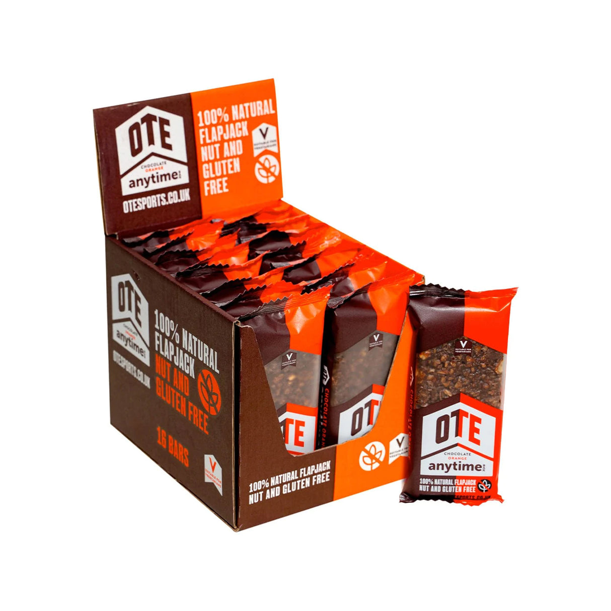 OTE Sports Anytime Bar - Chocolate Orange (16 x 62g)