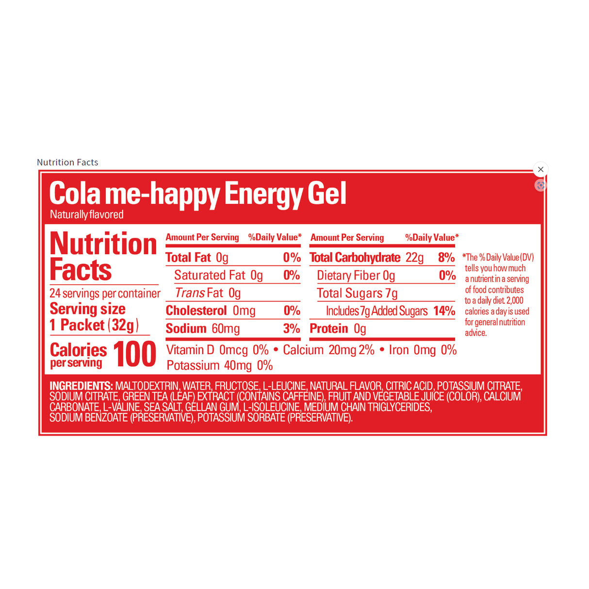 GU Original Energy Gel Cola (24 x 32g)