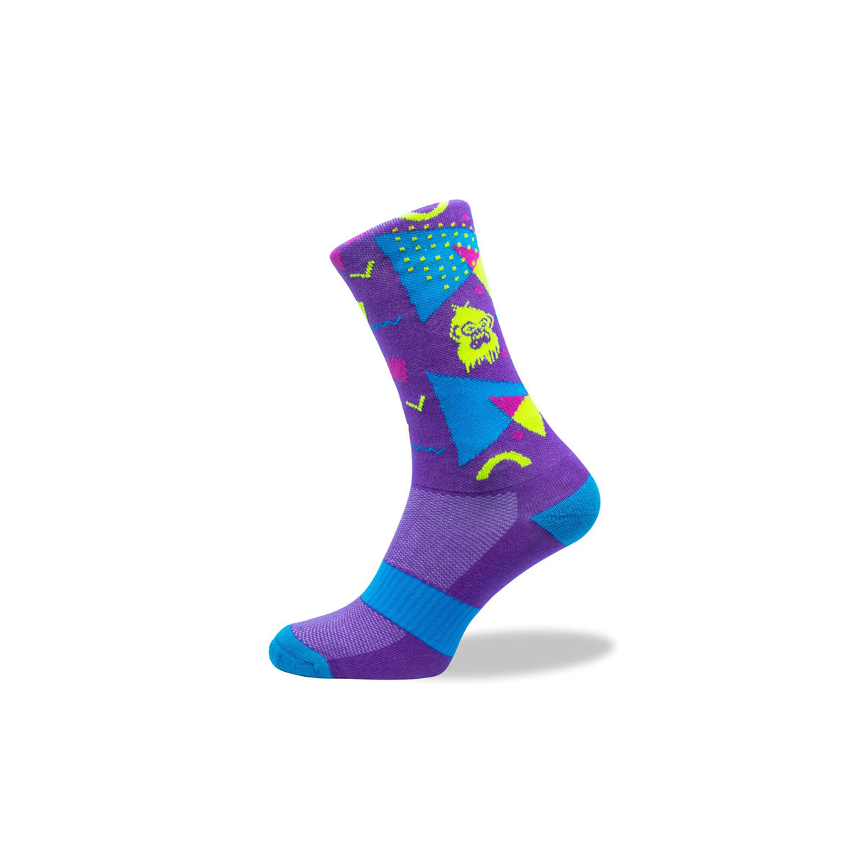 Grumpy Monkey Lumo Purple Socks